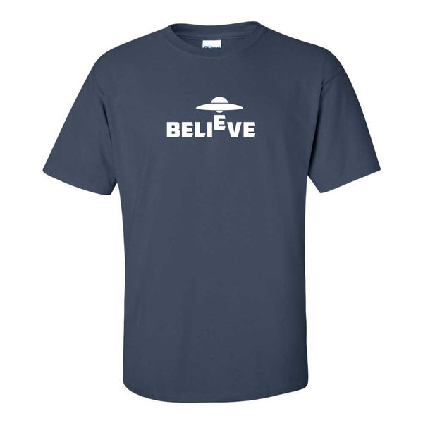 Believe in Aliens T-shirt - UFO T-shirt - Aliens T-shirt - X FIles T-shirt - Guy Humour T-shirt - Gift For Him