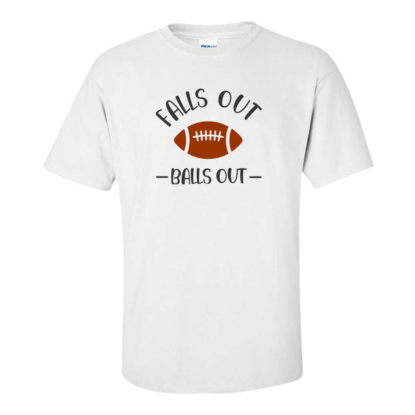 Falls Out Balls Out - Cute Fall T-shirt - Cute Autumn T-shirt - Autum Tshirt - Fall T-shirt - Football T-shirt - Football Fan T-shirt