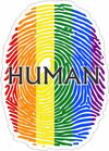 Human Rainbow Finger Print- Pride Stickers - Pride Car Decals - Car Stickers - Rainbow Stickers - Canada Pride Decals -Pride Parade Stickers - LGTBQ+ Decals