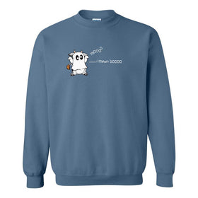 Mooo I Mean Boo - Cute Halloween Sweat Shirt - Halloween T-shrit - October Sweat Shirt - Sweater Weather - Cute Sweater - Ghost Cow