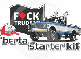 Offensive Car Decal - Alberta Starter Kit Decal - Funny Offenseive Car Decal - Guy Humour Decal - Car Decals - Alberta Car Decal - Freedom Convoy Car Decal - Fuck Trudeau Decal - Canada Decal