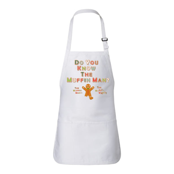 Cute Christms Apron - Do You Know The Muffin Man - Christmas Apron - Baking Apron - Cute Baking Apron - Gift For Mom - Gift For Baker