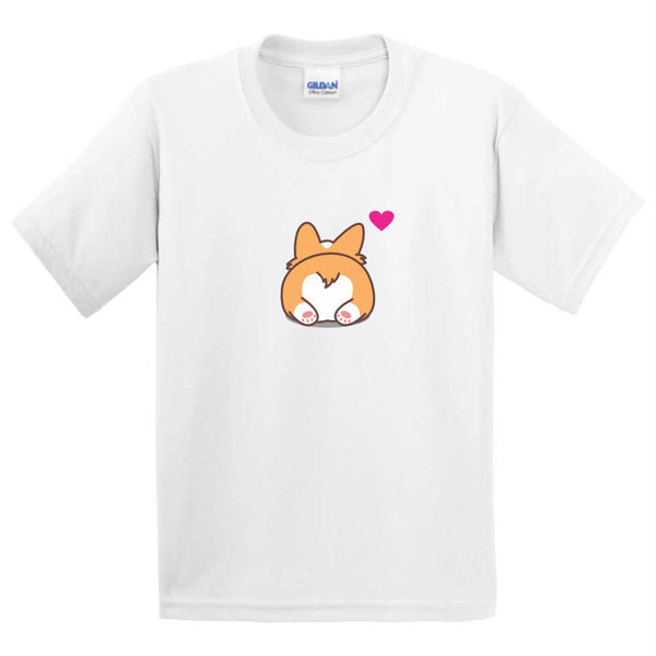 Cute Corgi Bum T-shirt - Cute Youth T-shirt - - Corgi T-shirt - Kids Corgi T-shirt - Kid's Summer T-shirt - Cute Kids T-shirt - Back to School T-shirt - Corgi Lover's T-shirt - Cute Dog T-shirt