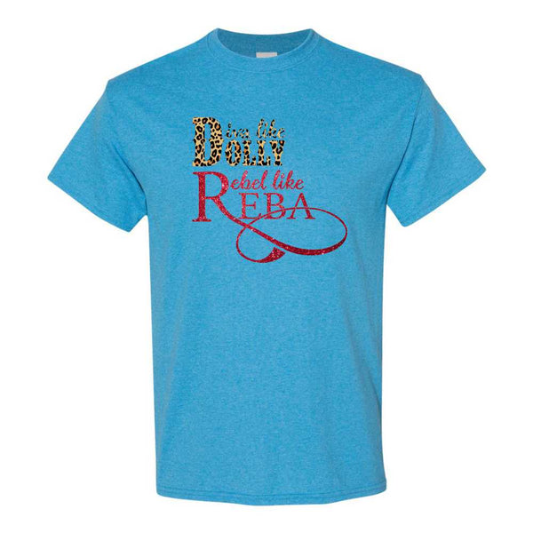 Diva Like Dolly Rebel Like Reba - 90s Country Music - Raised On 90s Country - Country Music T-shirt - Country Music Fan T-shirt - 90s Country