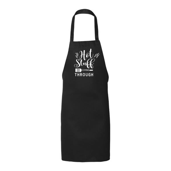 Hot Stuff Coming Through BBQ Apron - Gift For Dad - Guy Humour - Butcher Apron - Father's Day Gift - Gift For BBQ Lovers - BBQ Apron - Dad Apron