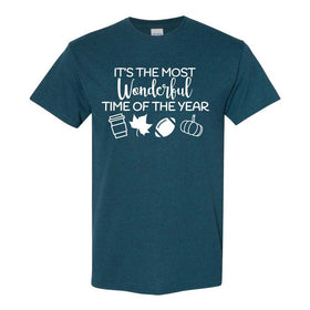 It's The Most Wonderful Time Of The Year - Cute Fall T-shirt - Cute Autumn T-shirt - Autum Tshirt - Fall T-shirt - Football T-shirt - Football Fan T-shirt