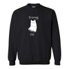Scaredy Cat - Cute Halloween Sweat Shirt - Halloween T-shrit - October Sweat Shirt - Sweater Weather - Cute Cat Sweater - Ghost Cat