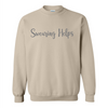 Swearing Helps - Sarcastic Humour T-shirt - Funny Sweat Shirt Sayings - Gifts For Dad - Gifts For Mom - Swearing Sweat Shirt