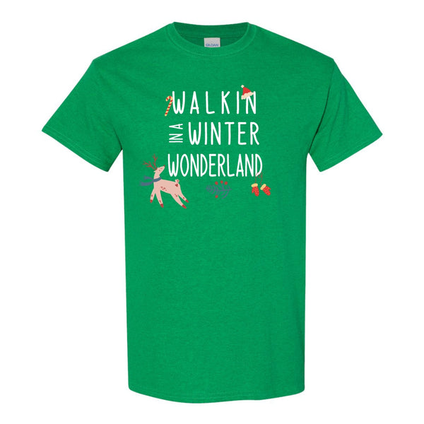 Cute Christmas T-shirt - Walking In A Winter Wonderland T-shirt - Cute Christmas T-shirt - Christmas Carol T-shirt