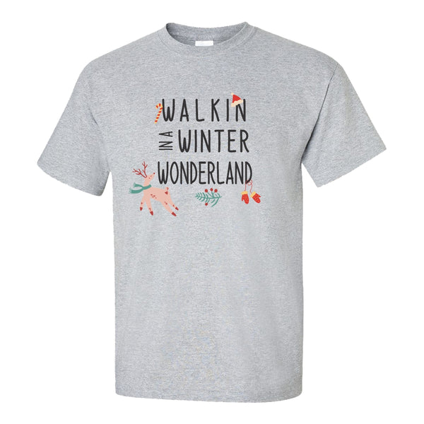Cute Christmas T-shirt - Walking In A Winter Wonderland T-shirt - Cute Christmas T-shirt - Christmas Carol T-shirt