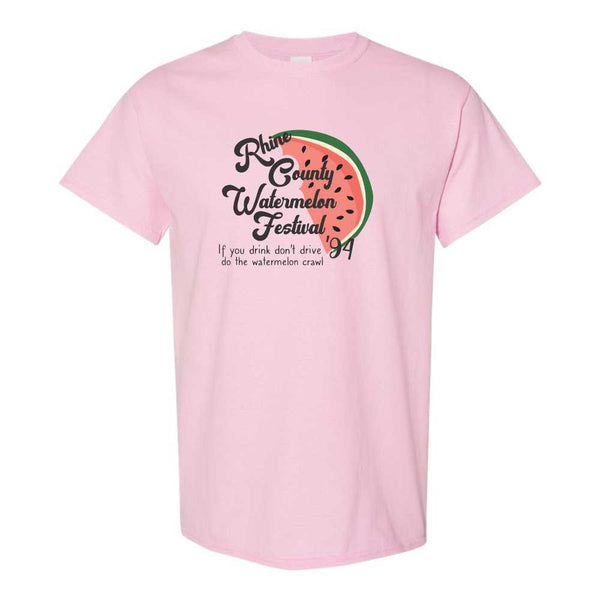 Rhine County Watermelon Fesitval - Country Music T-shirt - Country Music Fans - 90s Country Fan - Raised On 90s Country T-shirt - Watermelon Crawl