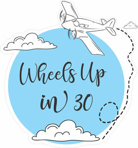 Wheels Up Sticker - Airplane Sticker - Aviation Sticker - Pilot Sticker - Airplane Decal - Pilot Decal