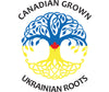 Canadian Grown Ukrainian Roots Decal - Ukrainian Sticker - Ukraine Car Decal - Ukraine Stickers - I Support Ukraine Decal