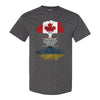 Canadian Grown With Ukrainian Roots T-shirt - Ukrainian T-shirt - Canadian T-shirt - Canada Tree Quote - Ukrainian Quote T-shirt