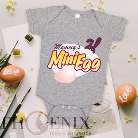 Mom/Dad's Mini Egg - Cute Easter Onesie - Bunny Onesie - Mini Egg Onesie