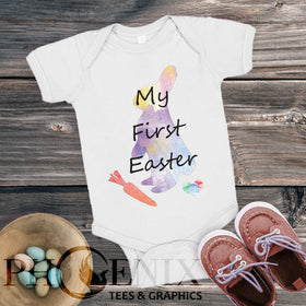My First Easter - Cute Baby Easter Onesie - Easter Onesie - Baby Shower Gift - Custom Onesie