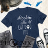 Rockin The Cat Dad Life - Cat Quote T-shirt - Cat Dad T-shirt - Cute Cat T-shirt - Gift for Dad -