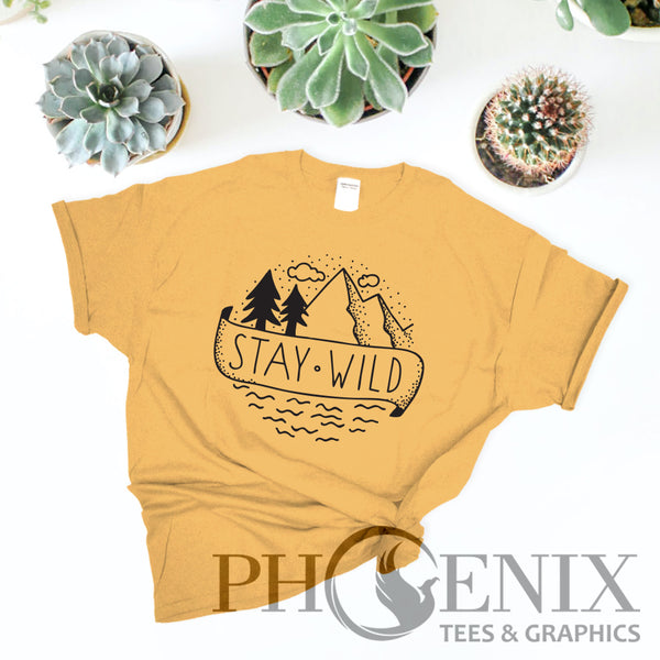 Stay Wild - Cute Summer T-shirt - Cute Camping T-shirt - Mom T-shirt
