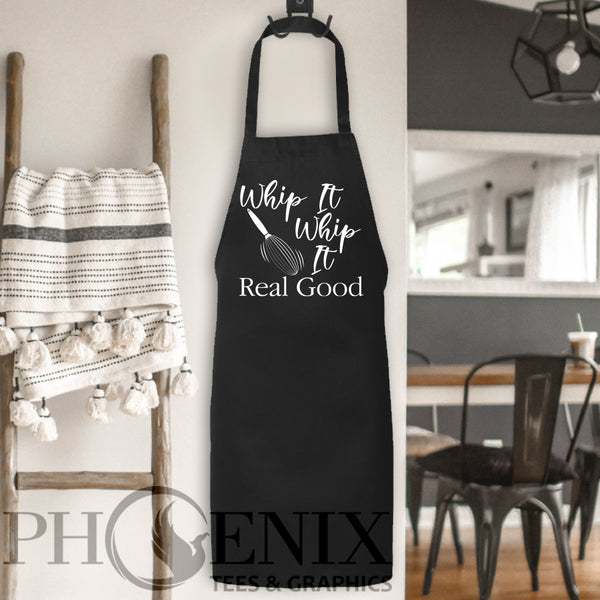 Cute Apron Design - Whip It Real Good - Cute Baker Apron - Gifts For Mom - Mom Gifts - Mother's Day Gift