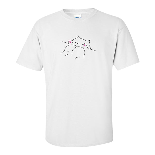 Bongo Butt Cat - Funny Meme Tee - Funny T-shirts - Guy Humour T-shirt - Funny Dad T-shirt - Gift For Guys - Funny Guy Shirts