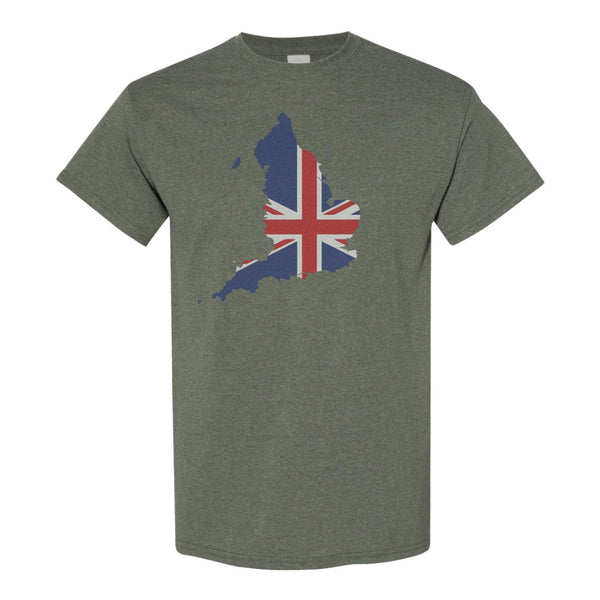 British Flag - Map of Brittan - Patriotic T-shirt