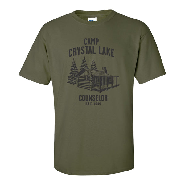 Camp Crystal Lake Counsilor - Graphic Halloween T-shirt - Friday The 13th - Horror