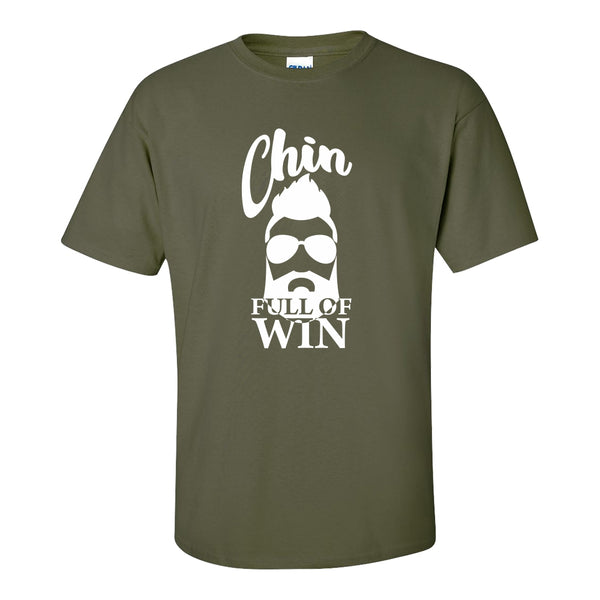 Chin Full Of Win - Dad T-shirt - Guy T-shirt - Father's Day Gift - Man Beard T-shirt