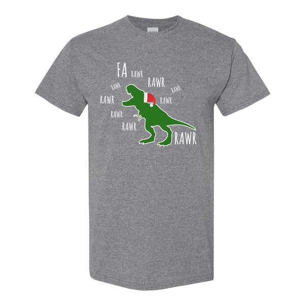 Fa Rawr Rawr Rawr Rawr T-Rex - Cute Christmas T-shirt - Cute Christmas Gift - Christmas T-rex