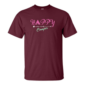 Happy Camper - Women's Crew Neck T-shirt - Camping T-shirt - Mom Quote - Mom Camping T-shirt