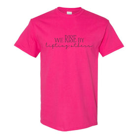 Pink Shirt Day T-shirt - We Rise By Lifting Others - Anti Bullying T-shirt