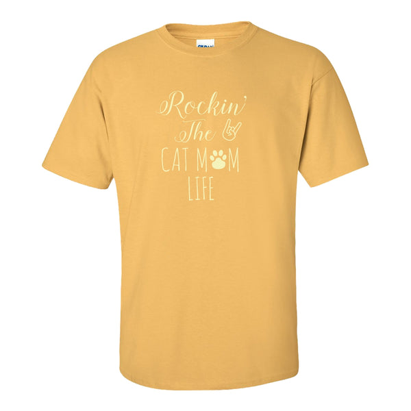 Rockin The Cat Mom Life - Cat Quote T-shirt - Cat Mom - Birthday Gift - Mother's Day