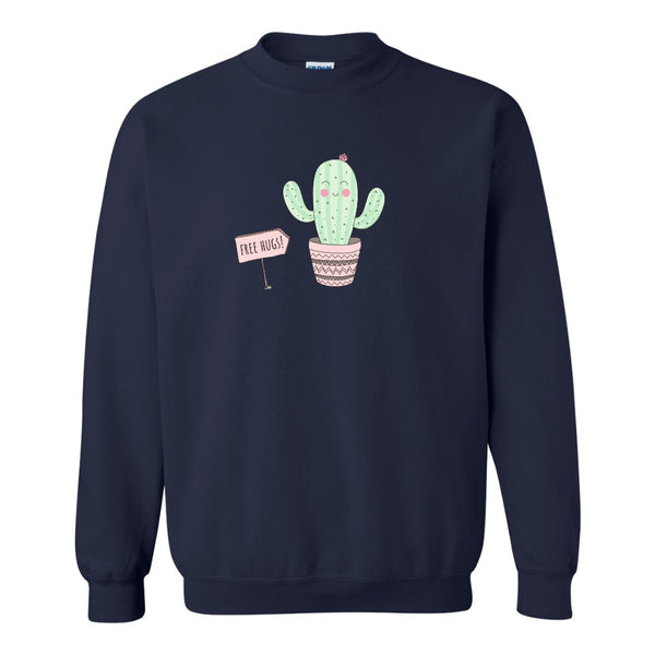 Free Hugs - Funny T-shirt Quote - Cactus Sweat Shirt - Cute Cactus Sweat Shirt - Mom Sweater - Funny Mom Sweater