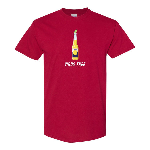 Funny T-shirts - Corona Virus Free - Covid Quote - Funny Covid T-shirt - Meme T-shirt - Beer Shirt - Gifts for Dad - Funny Dad T-shirt - Dad Joke T-shirt