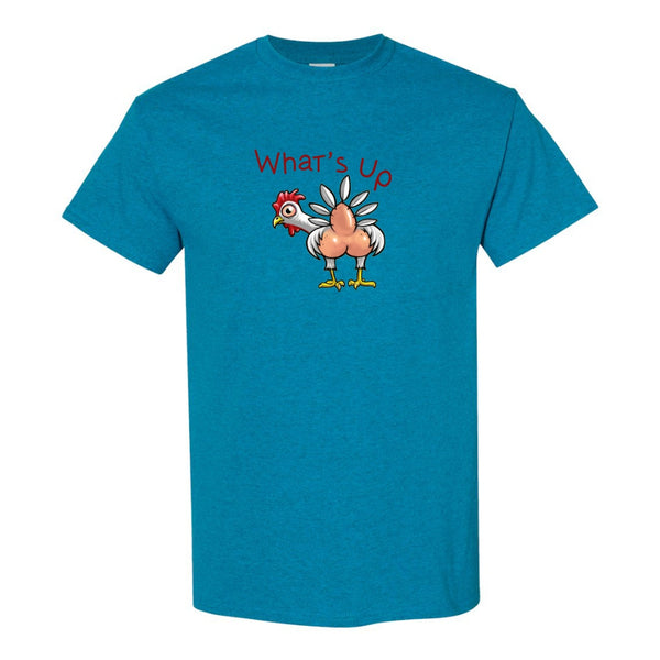 What's Up Chicken Butt - Dad Joke T-shirtv- Funny Chicken T-shirt - Chicken T-shirt - Fun T-shirts