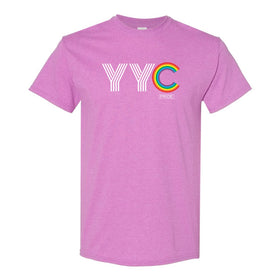 YYC Pride - Airport City Call Sign - Pride T-shirt - LGTBQ+ T-shirt