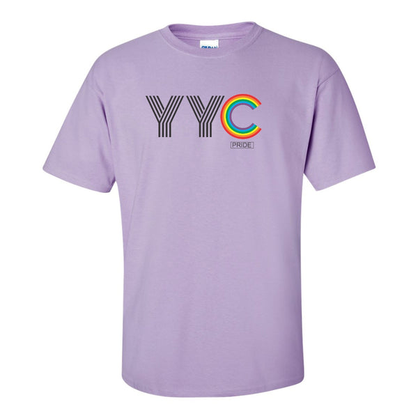 YYC Pride - Airport City Call Sign - Pride T-shirt - LGTBQ+ T-shirt