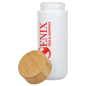 Custom Tumbler - Lexington Ceramic Tumbler With Bamboo Lid 10oz - Coffee  - Custom Water Bottle