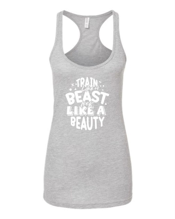 Cute Workout Tank Top - Disney T-shirt - Beauty and the Beast T