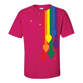 Rainbow Hearts T-shirt - Pride Shirt - Rainbow - LGTBQ+ T-shirt - Plus Size