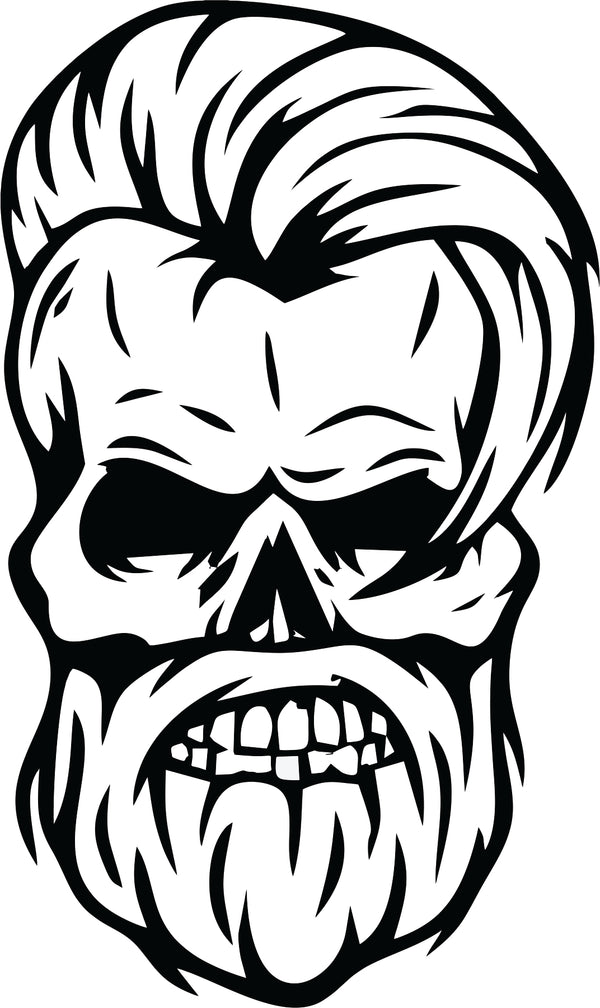 Hipster Skull Decal - Truck Decals - Skull Decal - Skull sticker - Guy Decals - Calgary Car Decals