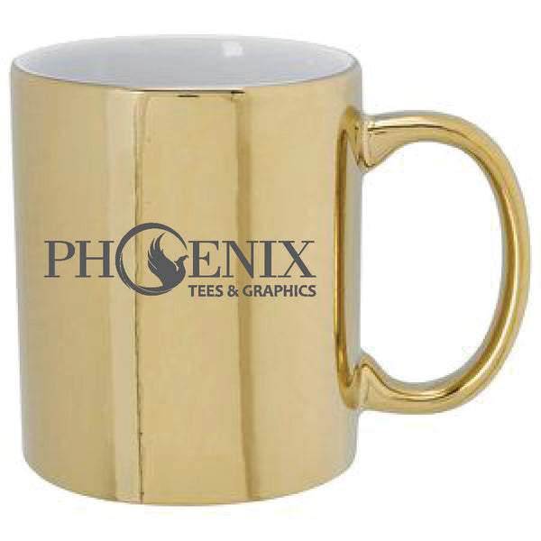 Custom Coffee Mugs - Iredesent Metalic Finish 11oz Mug