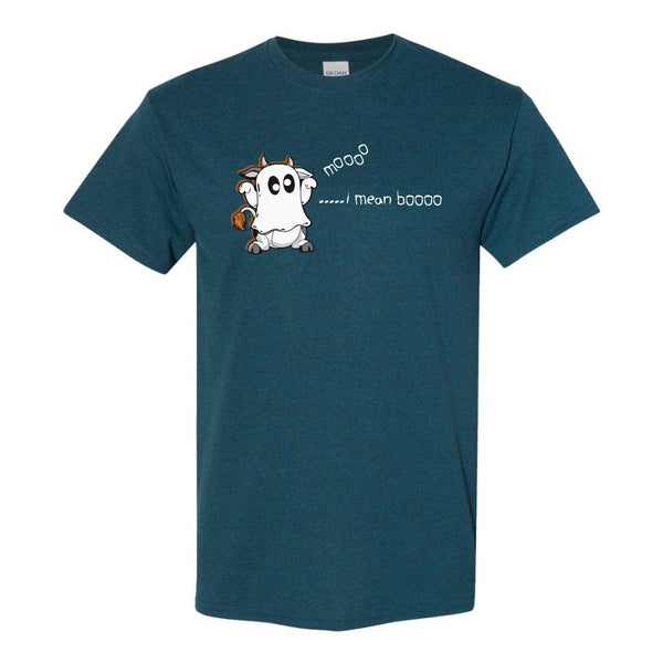 Moo I Mean Boo Cow - Cute Halloween Tshirt - Cow Lover T-shirt - Funny Halloween T-shirts - Cute Cow Tshirt