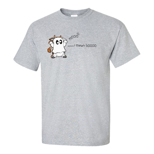 Moo I Mean Boo Cow - Cute Halloween Tshirt - Cow Lover T-shirt - Funny Halloween T-shirts - Cute Cow Tshirt