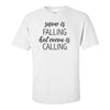 Snow is Falling Hot Cocoa Is Calling - Cute Winter Quote - Cute Christmas Shirt - Christmas Sweater - Winter Sayings - Hot Chocolate T-shirt
