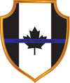 I support thin blue line - police decal - RCMP Decal - Canada Police Decal - Canadian Decal - Car Decal - Car Graphics - Calgary Car Decals