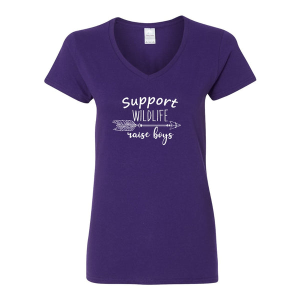 Support Wildlife, Raise Boys - Mom Quote - Mother's Day Gift T-shirt
