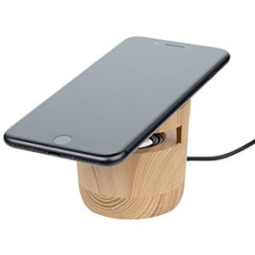 Wood Grain Speaker and Wireless Charging Pad - Corporate Gifts - Custom Gifts