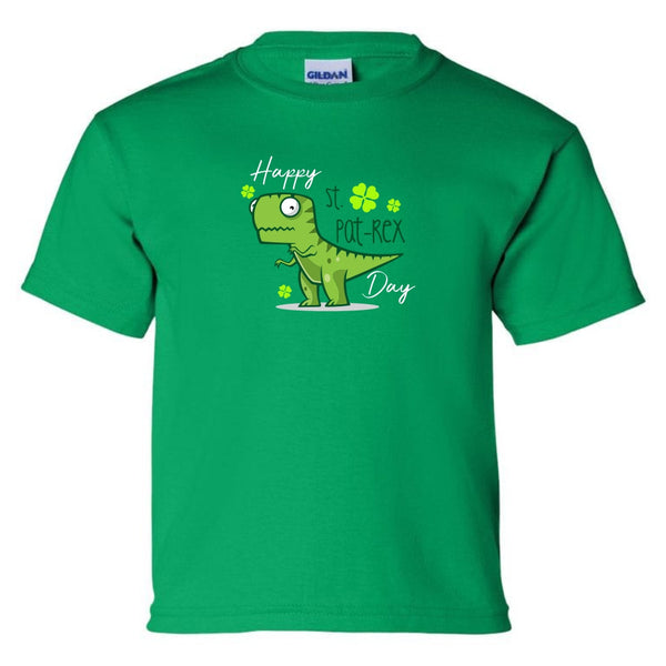 Happy St. Pat Rex Day - Cute St. Patrick's Day T-shirt - Youth T-shirt
